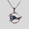 925 Sterling Silver Opal Necklace