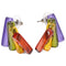 Art Deco Style Graduating Resin Earrings