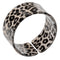 Blue-Black Leopard Print Resin Cuff-Bangle