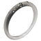 Chic Charcoal Resin Bangle with Cubic Zirconia Detail