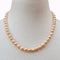 PEACH FRESHWATER PEARL SHORT NECKLACE