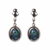 925 Sterling Silver Opal Earrings