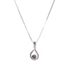 Sterling Silver Tear Drop Opal Necklace