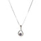 Sterling Silver Tear Drop Opal Necklace