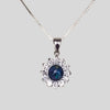 925 Sterling Silver Opal Necklace