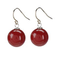 Chilli Red Agate Drop Earrings