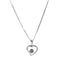 Sterling Silver Heart Opal Necklace