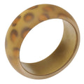 Frosted Leopard Print Resin Bangle