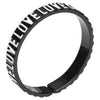 Black Resin Love Bangle