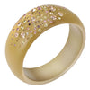 Champagne Resin Bangle with Cubic Zirconia Detail