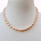 PEACH FRESHWATER PEARL SHORT NECKLACE